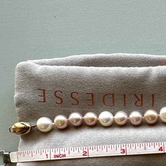 Designer Tiffany & Co. IRIDESSE Large Multi/ White Pink 18K Yellow Gold Bracelet - Picture 10 of 13